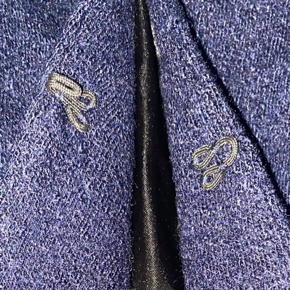 Black Label by Chico's Brocade Velvet Studded Blaz - Picture 9 of 11